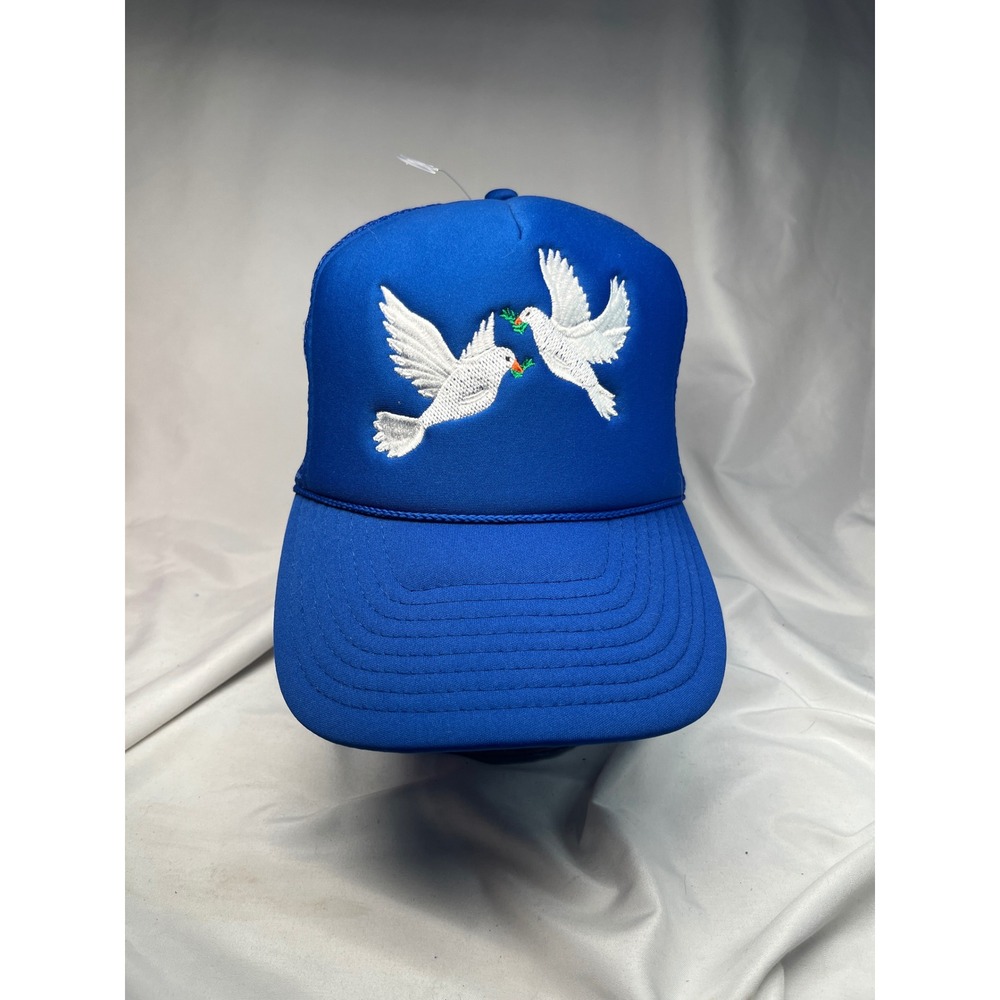 Dropout New York Blue Trucker Hat Dove Embroidery Mesh Snapback Hat Cap